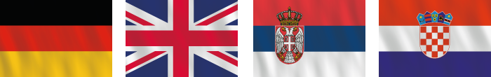 Sprachkenntnisse: Englisch, Deutsch, Serbisch, Kroatisch