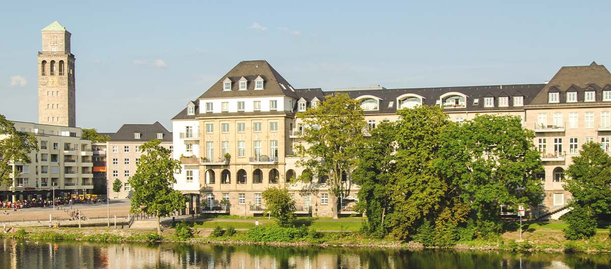 Zu sehen ist Mühlheim an der Ruhr Zu sehen ist Mühlheim an der Ruhr